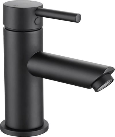 WEBO Zwarte Wastafelkraan Atlanta - Zwart - Waterbesparend - Incl. push-open waste