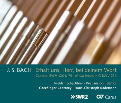 Dorothee Mields, Benno Schachtner, Benedikt Kristjánsson, Tobias Berndt, Gaechinger Cantorey, Hans-Christoph Rademann - J.S. Bach: Erhalt Uns, Herr, Bei Deinem Wort Cantata (CD)