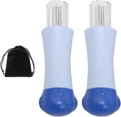 Viltnaalden Set - Naaldvliesgereedschap Stempelnaalden - Doe-het-zelf Knutselen - 7 Punten Per Naald - 2 Stuks - Blauw