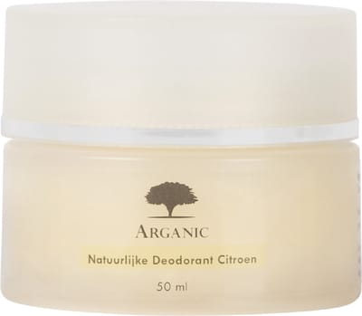 Natuurlijke Deodorant met Verzorgende Arganolie - Citroen - 50 gram