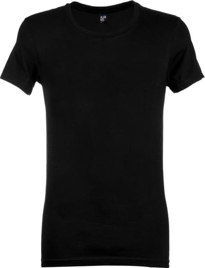 ALAN RED T-shirts James (2-pack) - diepe O-hals - zwart