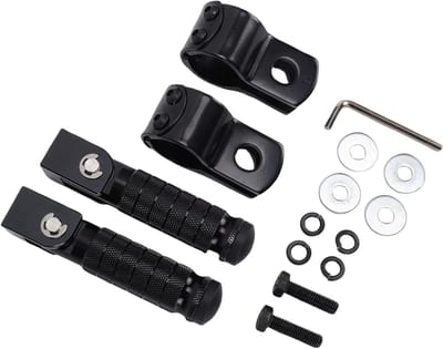 Motorfiets Voetsteunen - Opvouwbare Pedalen - Universeel Gebruik - Antislip Kartelontwerp - 22-35mm Pijp