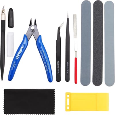 11-delige Gundam Model Tools Kit, Hobby Bouwset voor Modelbouw, Reparatie en Fixatie van Miniaturen
