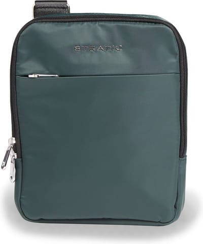Stratic Schoudertas met laptopvak Pure Messenger Bag Dark Green Groene