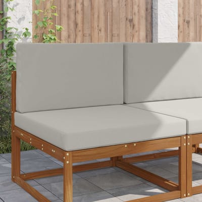 vidaXL - Buitenbankkussen - Polyester - Grijs - 80 - x - 80 - cm