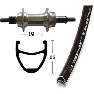 Fietswiel Wiener Winora Vuelta Airline 36 TR. 135 6/7V