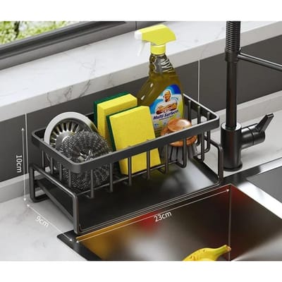 Keukenplank Opbergrek voor vaatdoeken Afdruiprek Zonder boren Opbergrek Thuis Kruidenrek Spoelbakkraan Spoelbak Afdruiprek Keukenaccessoires white