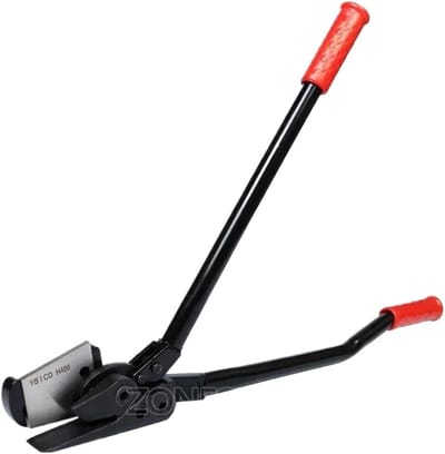 Metaalband Schaar - Staalband Snijder - Verpakkingen Zekeren - Wolfraam Snijblad - 60 cm Handgreep - Zwart