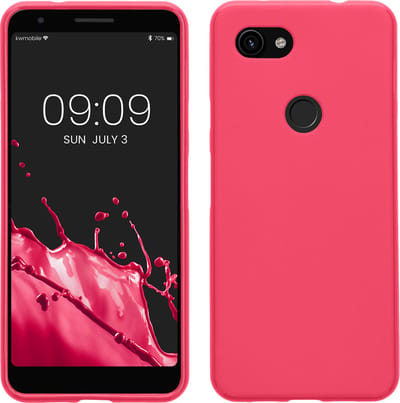 kwmobile telefoonhoesje geschikt voor Google Pixel 3a - Hoesje voor smartphone - Back cover in neon roze