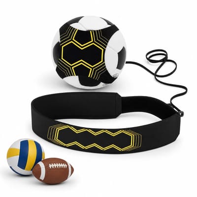 VHV - Voetbaltrainer - Voetbal trainingshulpmiddel - Solo kick trainer - Voor kinderen volwassenen en techniektraining