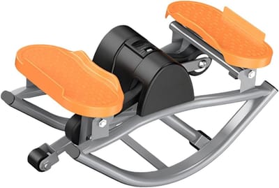 Stepperapparaat - Balans trainer - Thuis trainen - Hydraulische stille technologie - 49x27x23cm - Oranje