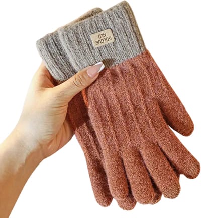 Bovista Winterhandschoen - Handschoenen - Touchscreen Handschoenen - Handschoenen WInter - Winter - Gebreid - Bruin