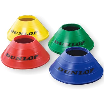 Dunlop Set Markeringshoedjes Verpakking 20 Stuks-Geel,Blauw