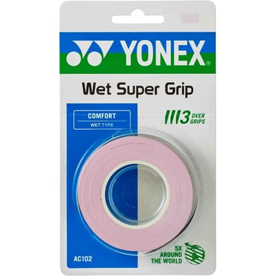 Yonex Wet Super Grap 3 Pack Overgrip AC102EX Uitvoering : Pale Laillac