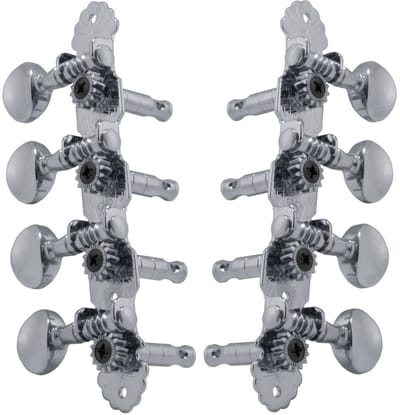 Grover 304C Sta-Tite Mandolin Machine Heads, Chrome mandoline stemmechanieken
