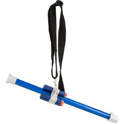 Zacht Projectiel Speelgoedpistool Mondblaas Pijltjes Lanceerder Elite Zacht Projectiel Lengte Buis Ouder-kind Interactie Buitenspellen Speelgoed blauw