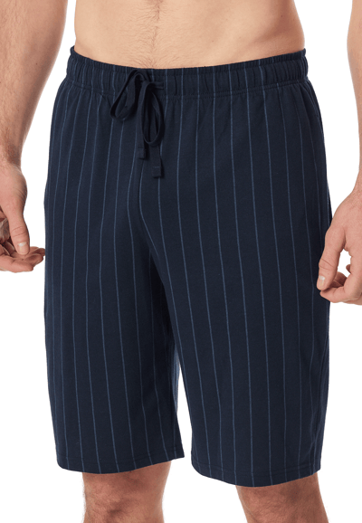 Korte broek met nachtblauwe gestreepte strepen - Mix+ Relax 50