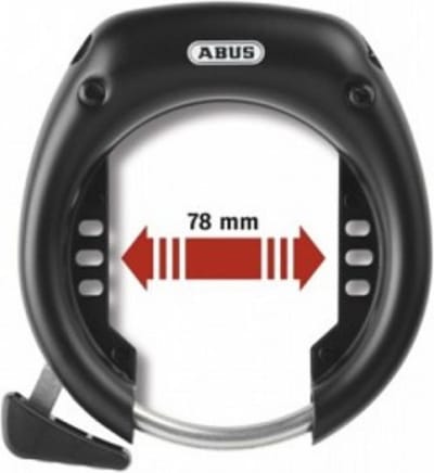 ABUS frame ringslot Shield 5650L R ART**, brede uitvoering + insteekgat voor ketting