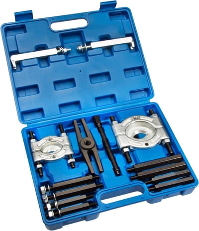 Lagertrekker Set - Wielnaaf Trekker - Voertuig Onderhoud - 14 Delig Universeel - Chroom Vanadium - Zilver