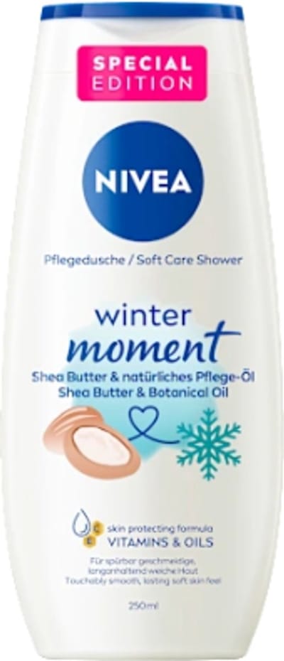 Winter Douchegel Wintermoment - Nivea | 1x 250 ml - Shea Butter & Botanical oil - Soft care shower