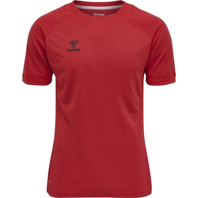 Hummel Lead Poly Shirt Heren - sportshirts - rood - Mannen