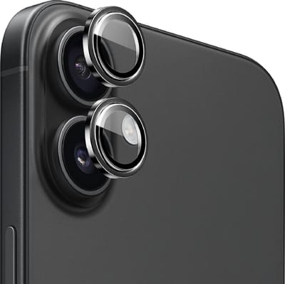 iPhone 16 / 16 Plus Camera Lens Screen Protector Zwart - Screenprotector - Camera Protector iPhone 16