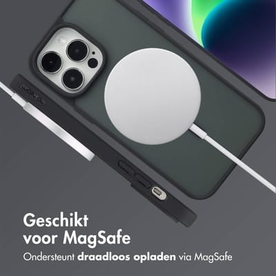 imoshion Hoesje - Geschikt voor iPhone 14 Pro Max - Color Guard Backcover geschikt voor MagSafe - Zwart
