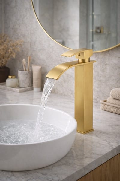 Royale fonteinkraan XL | Geborsteld goud | Kayvit