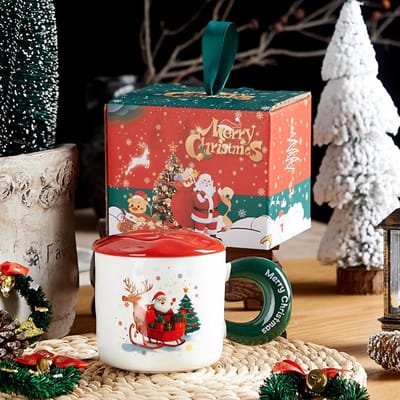 Tasses Cadeaux de Noël Créatifs Coffrets Cadeaux Souvenirs de Noël Petits Cadeaux d'Affaires pour le Nouvel An