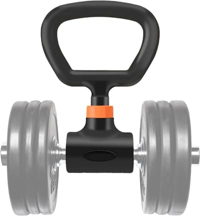 Kettlebell Handvat - Halter Converter - Thuis Krachttraining - Antislip Grip - 33.5x22.5x7 cm - Zwart