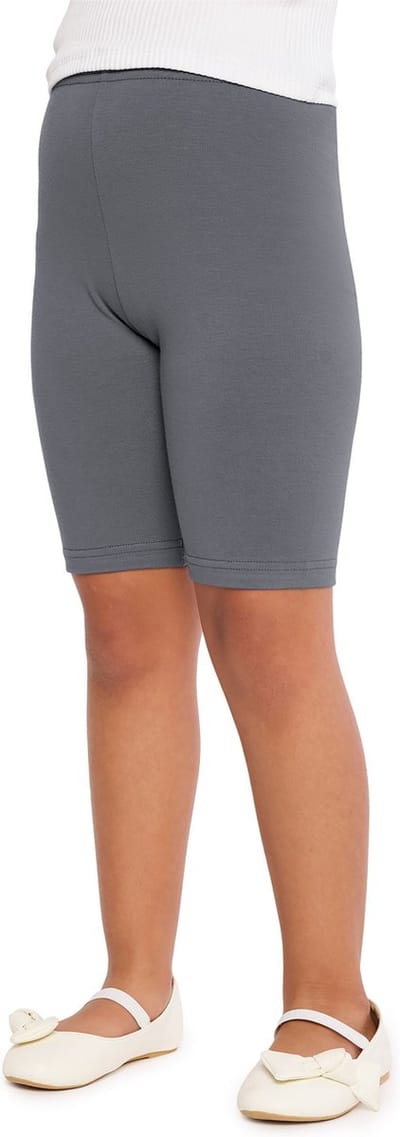 Merry Style MS-MS10-227-LE Meisjes Leggings - Sport - Vrijetijdsbroek - Kort - Katoen - Sporbroek - Yogabroek - Grijs - 110