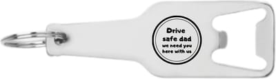 Akyol - drive safe dad, we need you here with us flesopener - Vader - beste vader - papa - auto accessoires - autoliefhebber - drive safe - 105 x 25mm