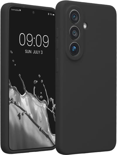 kwmobile telefoonhoesje geschikt voor Samsung Galaxy S26 - TPU backcover met siliconen coating - Smartphone case in donkergrijs
