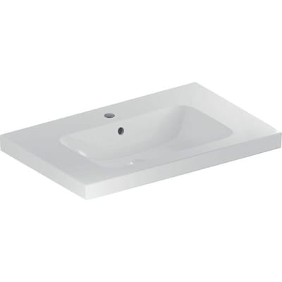 Geberit iCon Light washbasin 75 cm with shelf, center tap hole and overflow 501.839.00.1