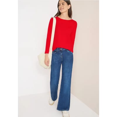 Basic shirt met lange mouwen