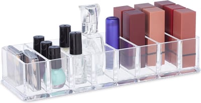 make up organizer - 8 vakken - cosmetica - lippenstift houder - 5x25,5x9 cm