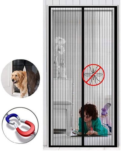 Dailygoods- Deurnetscherm Intrekbaar - Heavy-duty Gaas - Handsfree