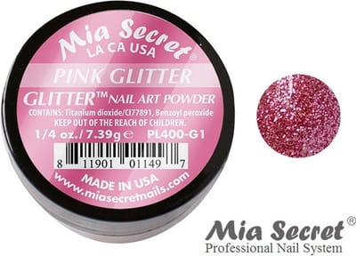 Glitter Acrylpoeder Pink