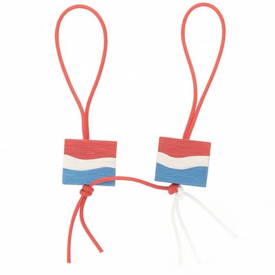 Gelukspoppetjes vlag-vaandel - 100 stuks