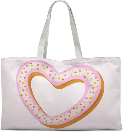 Katoenen Draagtas - Stoffen Tas - Boodschappen Doen - Machine Wasbaar - 47x42 cm - Bedrukt