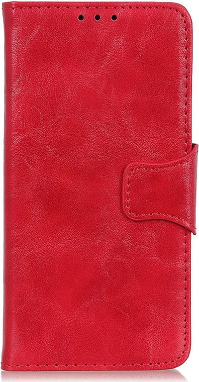Shop4 - Geschikt voor Samsung Galaxy A82 5G Hoesje - Wallet Case met Pasjeshouder Cabello Rood