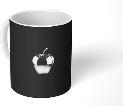 Mok - Koffiemok - Appel - Metallic - Symmetrisch - Mokken - 350 ML - Beker - Koffiemokken - Theemok