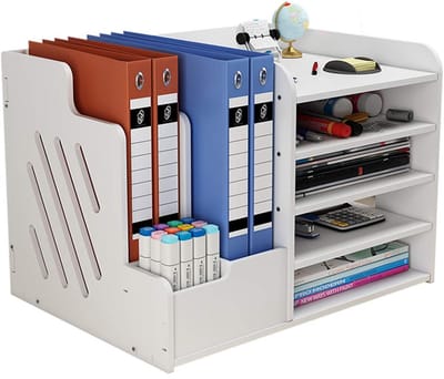 Unyqoos® Bureau-organizer met Grote Capaciteit voor Efficiënte Opslag en Organisatie van Documenten en Kantoorbenodigdheden