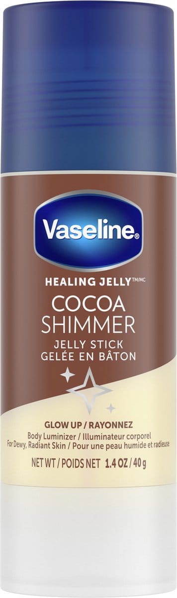 Vaseline Jelly Stick Balm – Cocoa Shimmer – Glow voor Huid & Lippen