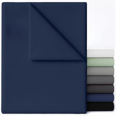 SnelShoppen - Luxe Donkerblauwe Beddegoed Set - 270x290 cm - Ultra Zachte Microfiber - Geschikt voor Tweepersoonsbed 180x200 cm - Oeko-Tex Gecertifice
