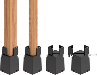 Verstelbare Bedverhogers 7.5 cm met Schroefklem, 4 Stuks Zware Meubelverhogers voor Banken, Tafels en Stoelen met een Diameter van 0.8''–1.6''