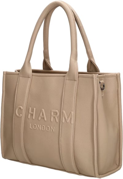 Charm London Bond Shopper - Schoudertas - Crossbody - Schouderband - Stijlvol - Etui - Tote Bag - Dames Tas - Zand