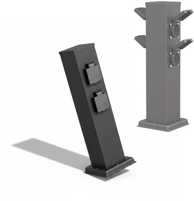 NBAP® Buitenstopcontact - Buitenstopcontacten Waterdicht - Tuincontactdoos - Zwart