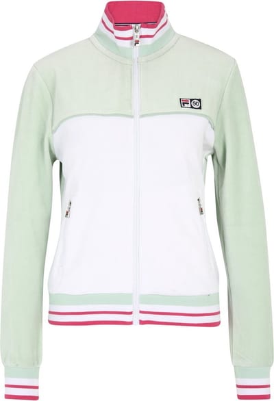 Fila dames trainingsjack Zabiz Track Jacket Silt Green-Bright White