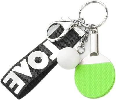 Key Chain, 2 Pieces, Table Tennis, Keychain, Alloy, Keychain, Backpack, Shoulder Bag, Keychain